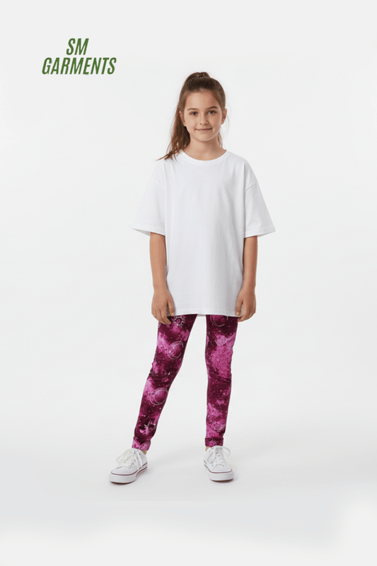 M&S GIRLS PRINTED LEGGINGS - Smgarment's