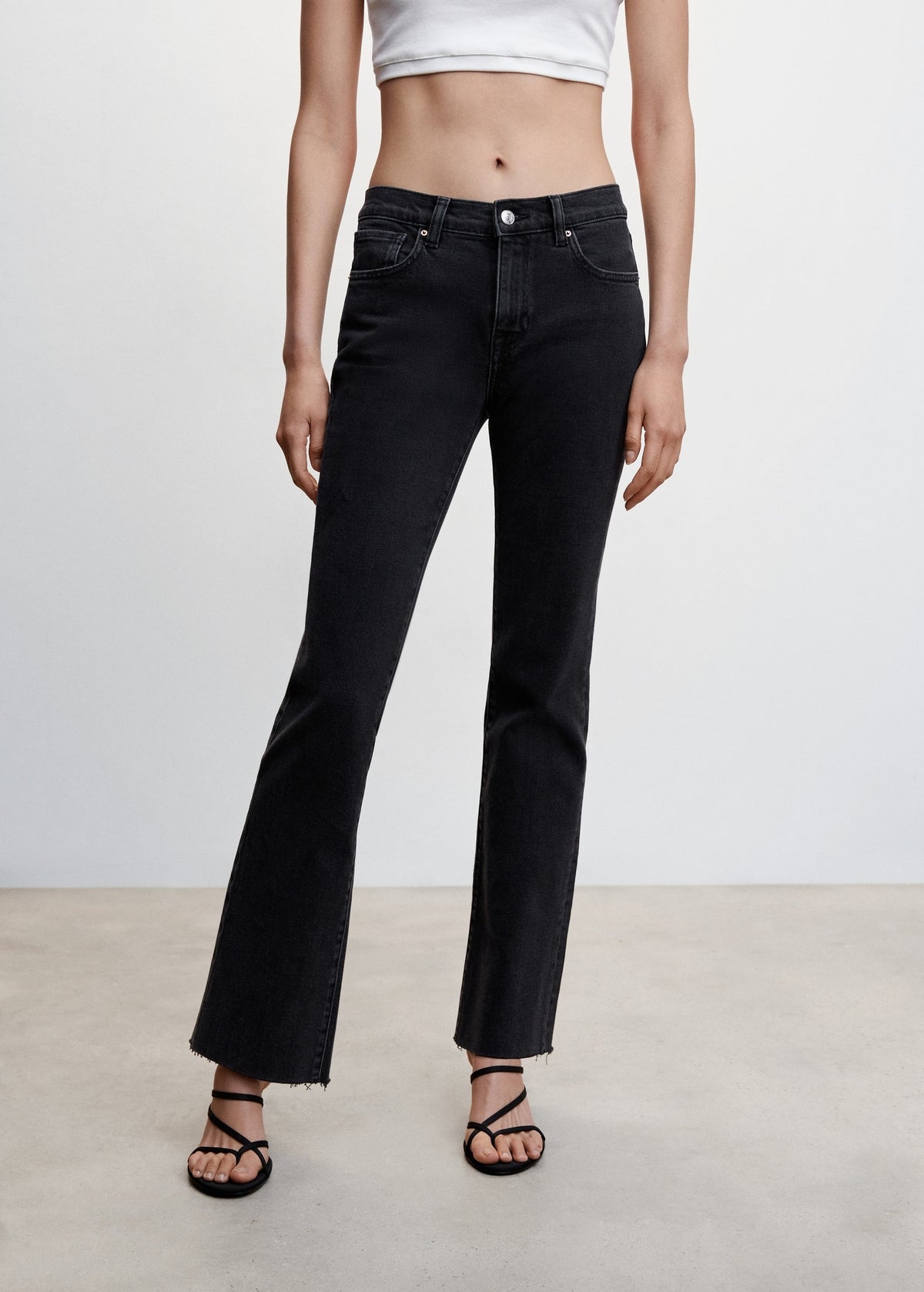 Low Rise Flared Jeans