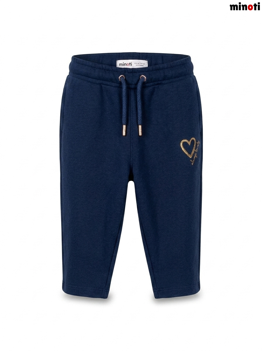 Girls' Minoti Gold Heart Fleece Sweat Trouser