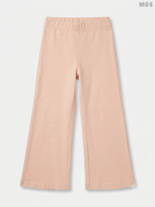 Kids' Soft Cotton-Rich Flared Trousers