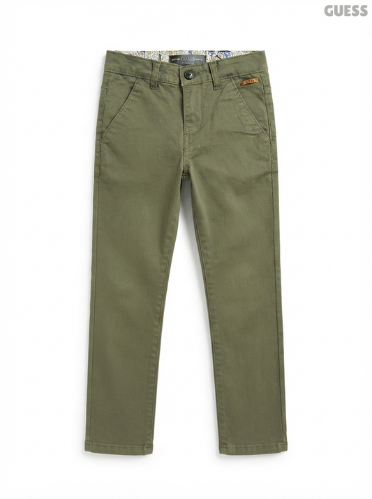 GUESS Kids' Olive Green Casual Trousers