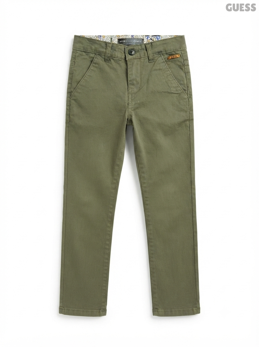 GUESS Kids' Olive Green Casual Trousers