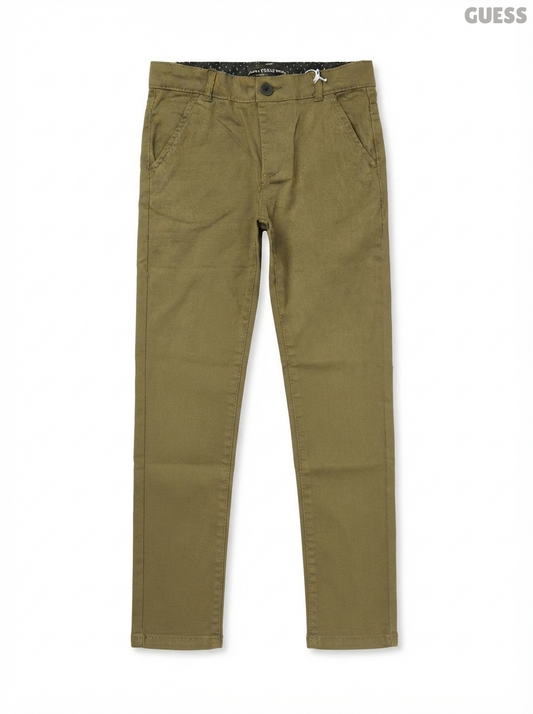 GUESS Kids' Olive Green Casual Trousers