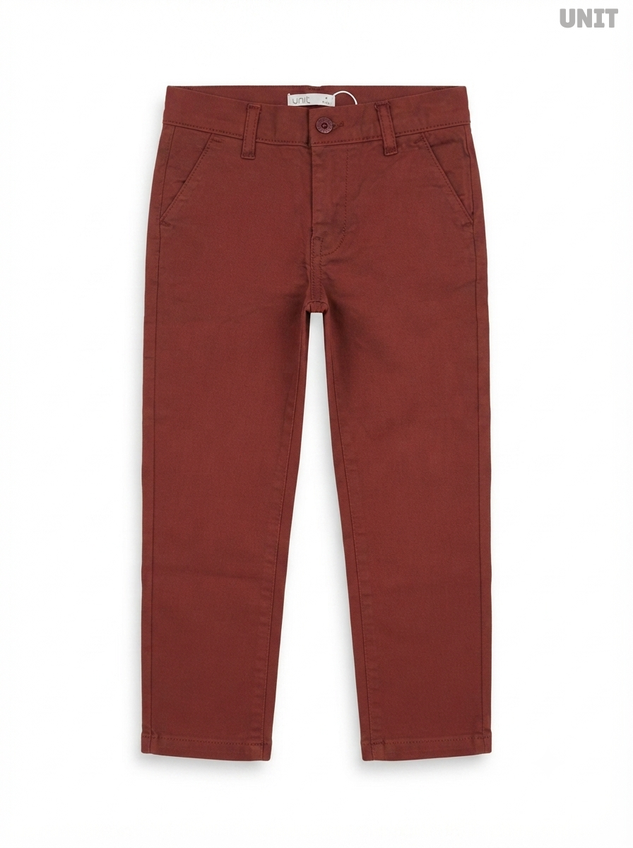 UNIT Kids' Rust Red Casual Trousers