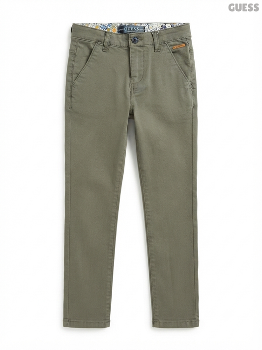 GUESS Kids' Olive Green Casual Trousers