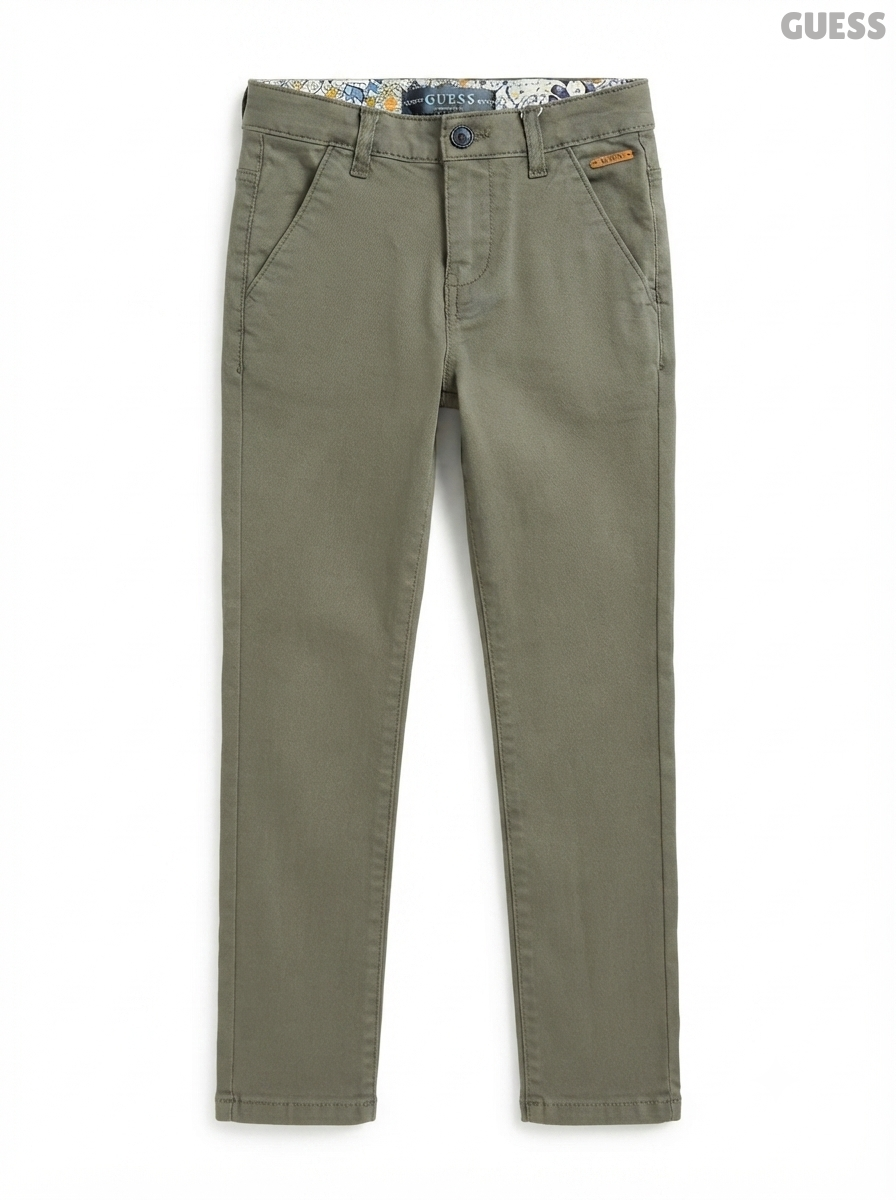 GUESS Kids' Olive Green Casual Trousers