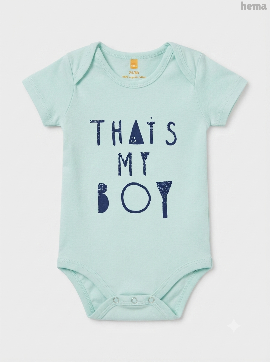 Baby Boys' Mint Green "That's My Boy" Graphic Bodysuit
