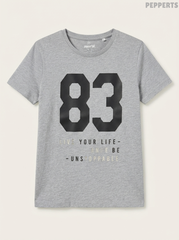 Boys' Grey Heather "83 Unstoppable" Graphic T-Shirt