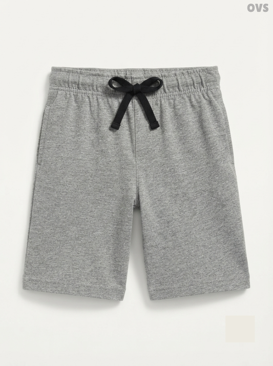 Boys' Light Grey Heather Drawstring Sweat Shorts