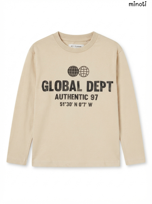 Imported Girls Graphic Coordinates Long-Sleeve Tee