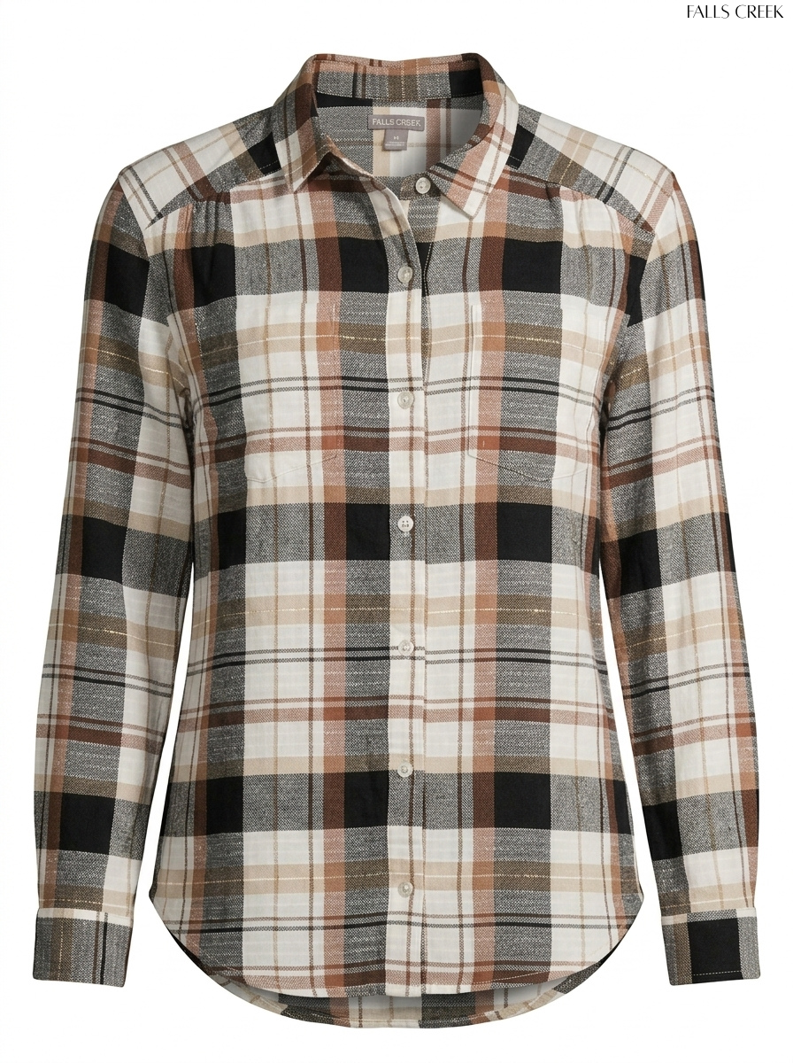 FALLS CREEK Plaid Long-Sleeve Shirt