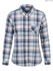 GREEN COAST Plaid Long-Sleeve Shirt