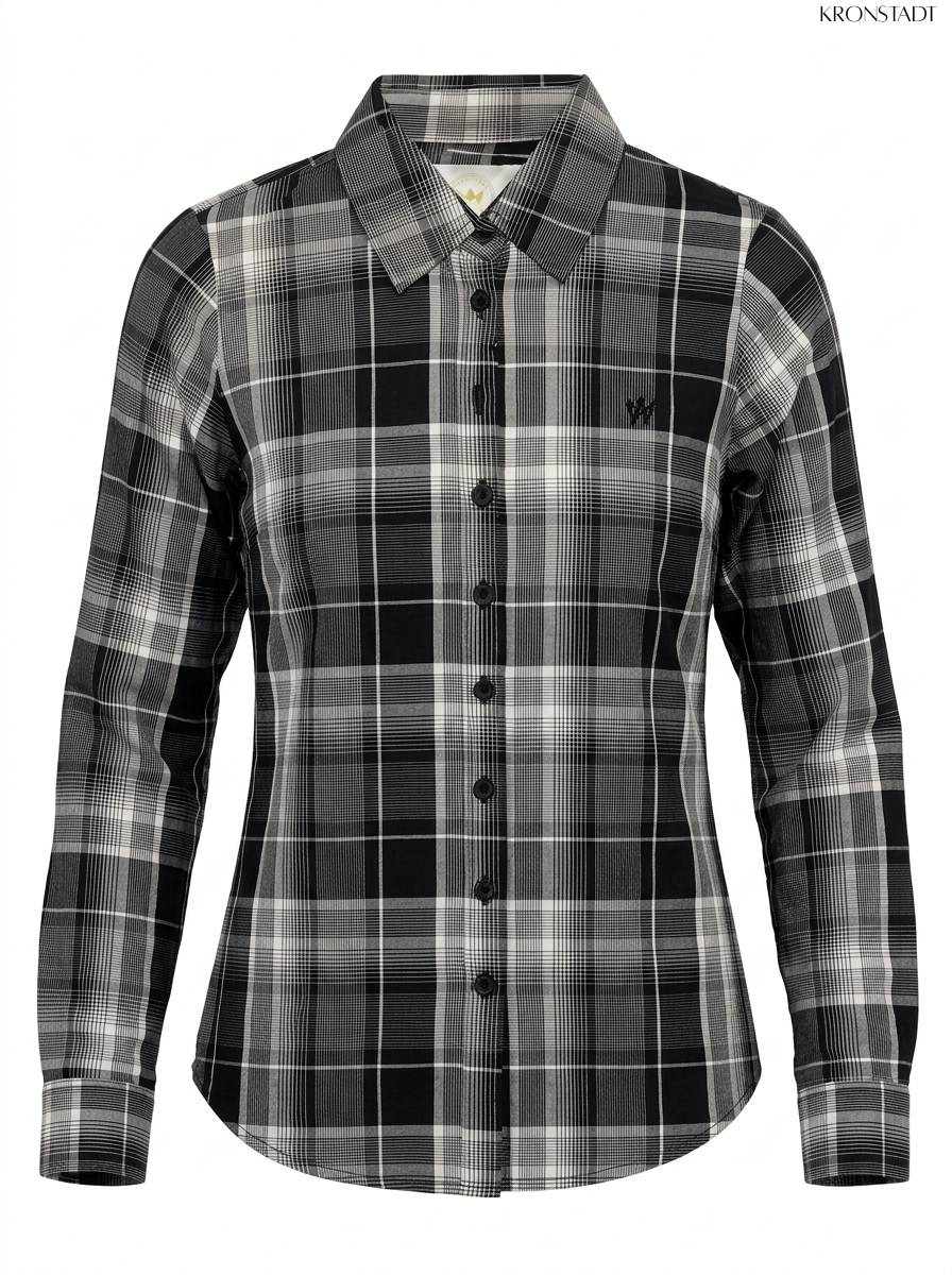 KRONSTADT Black and White Plaid Shirt