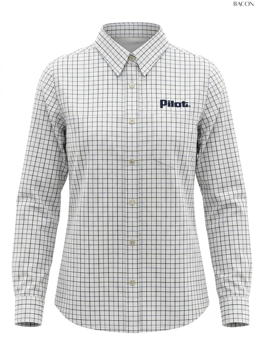 BACON Grid Check Long-Sleeve Shirt