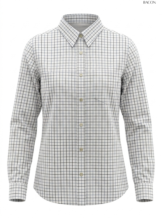 BACON Grid Check Long-Sleeve Shirt