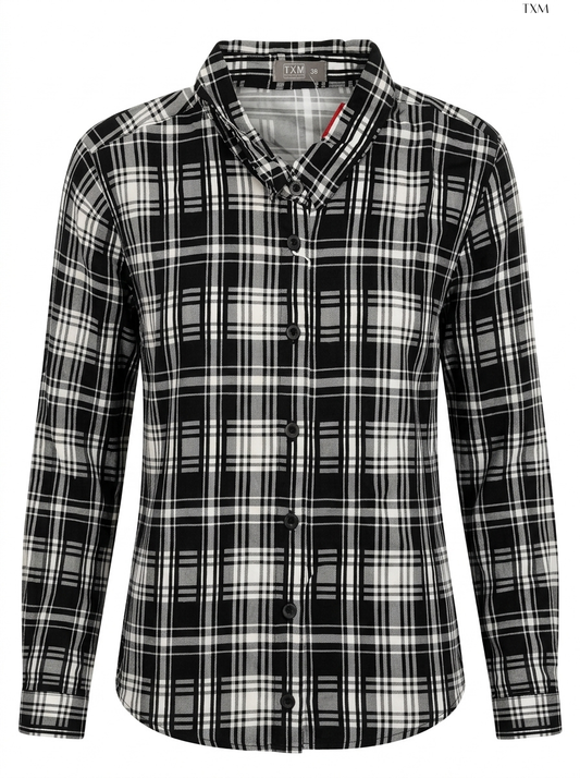 TXM Plaid Long-Sleeve Shirt