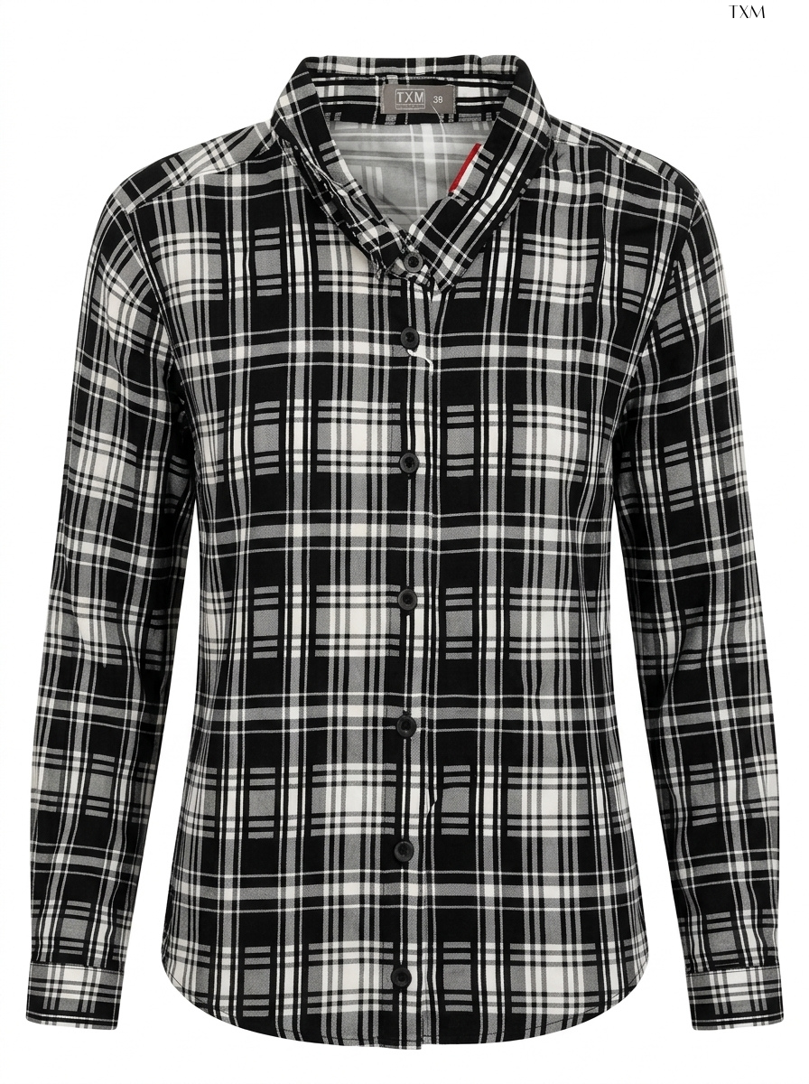 TXM Plaid Long-Sleeve Shirt