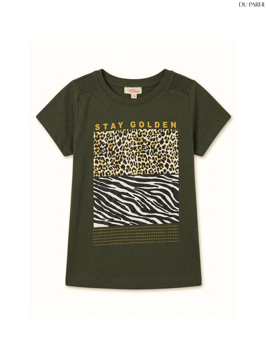 DU PAREIL Girls Graphic Short-Sleeve T-Shirt