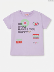 DU PAREIL Girls Graphic Short-Sleeve T-Shirt