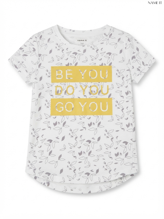 NAME IT Girls Slogan Short-Sleeve T-Shirt