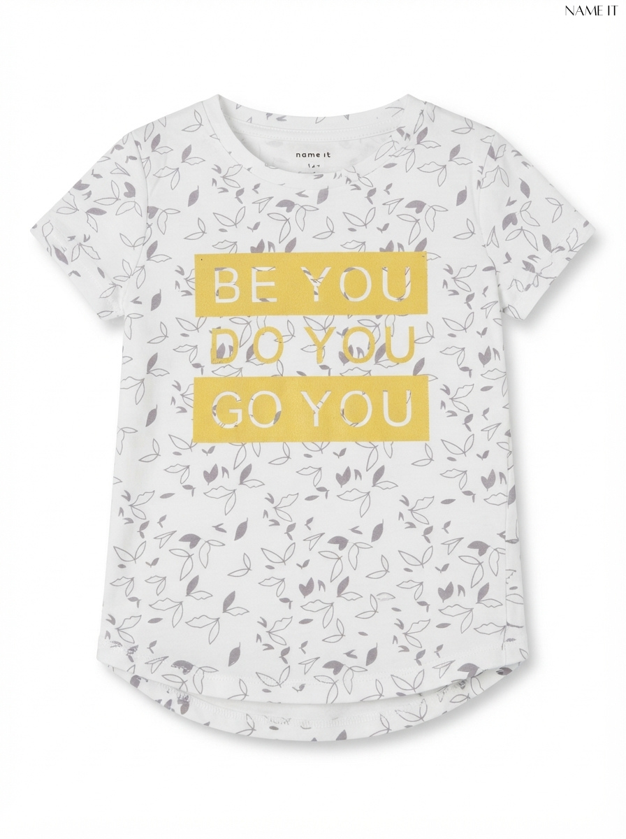 NAME IT Girls Slogan Short-Sleeve T-Shirt