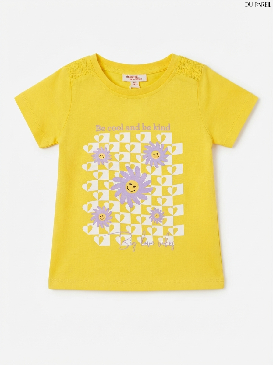 DU PAREIL Girls Graphic Short-Sleeve T-Shirt