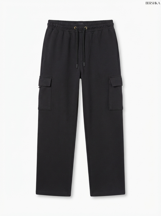 Imported Premium Men's Black Cargo Trouser