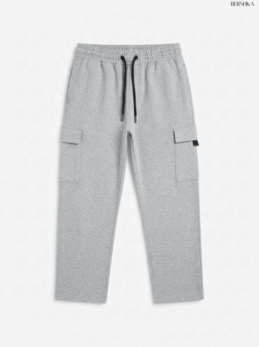 Imported Premium Men's Heather Grey Cargo Trouser