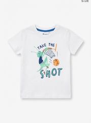 SO CUTE Boys Basketball Graphic Short-Sleeve T-Shirt