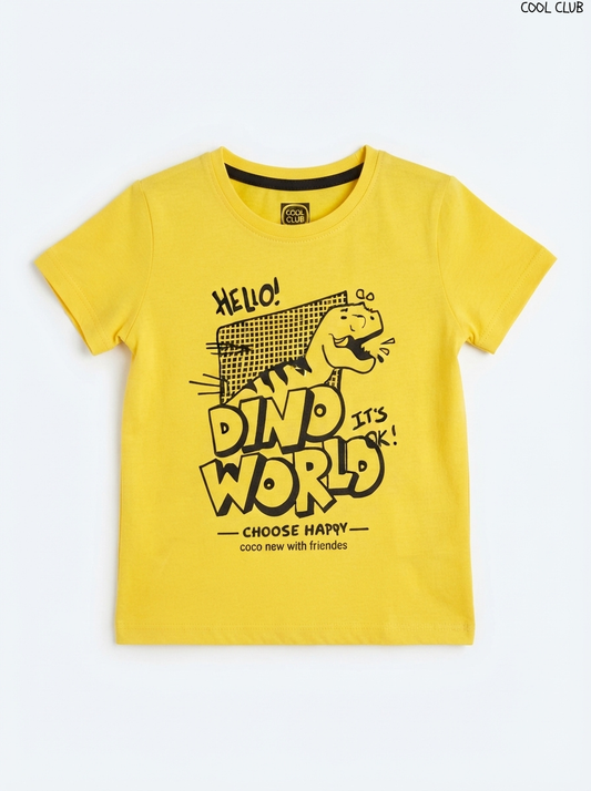 COOL CLUB Boys Dinosaur Graphic Short-Sleeve T-Shirt