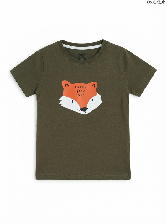 COOL CLUB Boys Fox Graphic Short-Sleeve T-Shirt