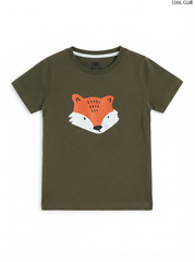 COOL CLUB Boys Fox Graphic Short-Sleeve T-Shirt