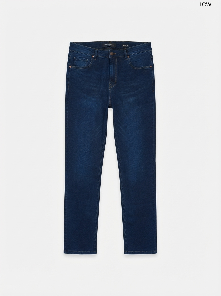 Men’s Slim Fit Dark Blue Denim Jeans