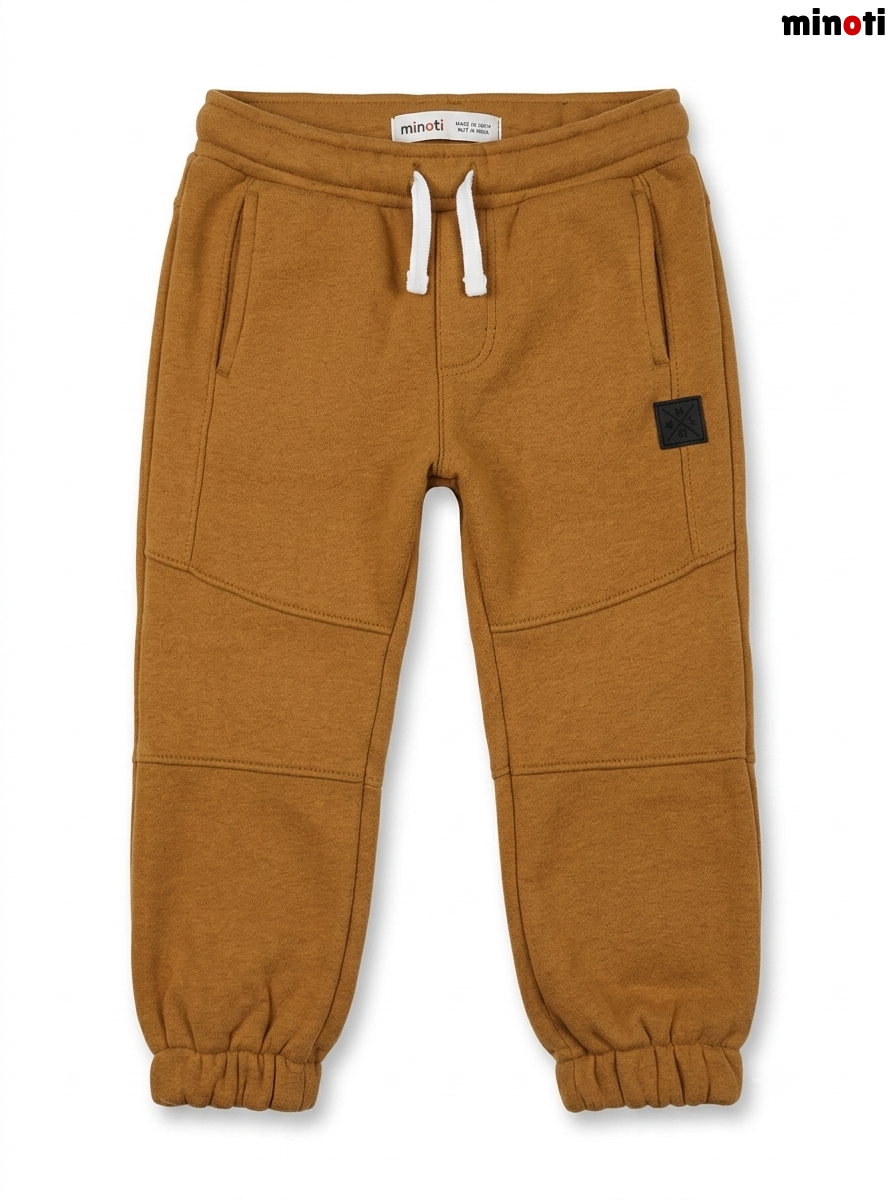 Boys’ Tan Brown Panel Fleece Trouser