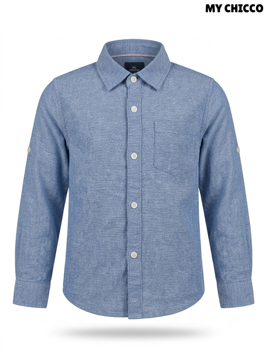 MY CHICCO Kids' Convertible Sleeve Button-Down Shirt