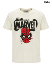 Boys' Marvel Spider-Man Graffiti T-Shirt - Off-White / Cream