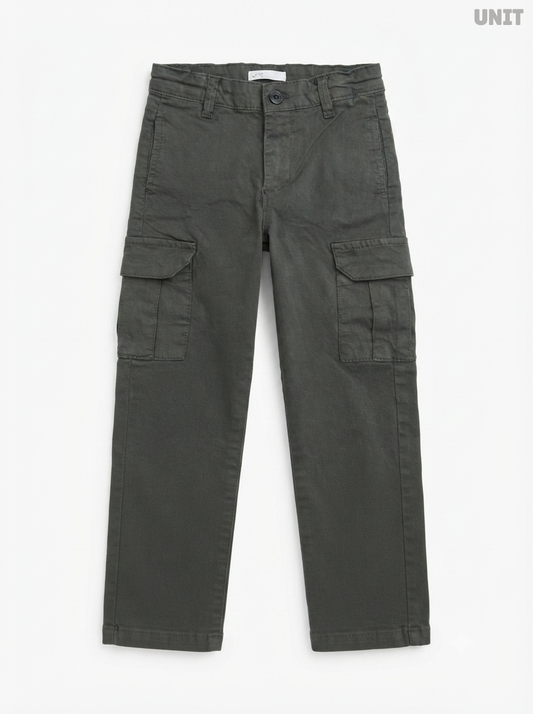 UNIT Kids' Dark Green Cargo Pants