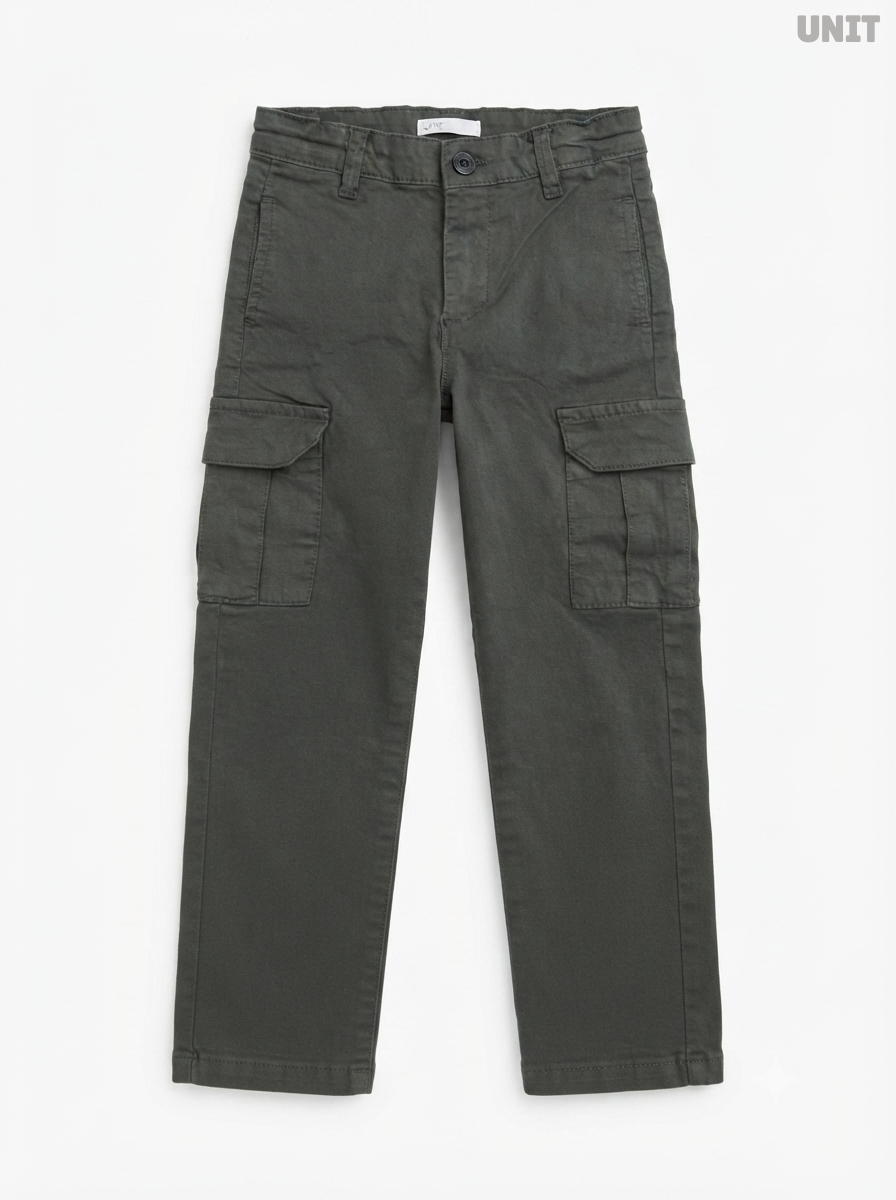 UNIT Kids' Dark Green Cargo Pants