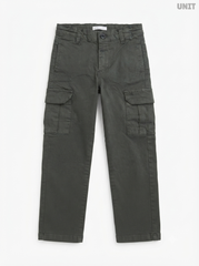 UNIT Kids' Dark Green Cargo Pants