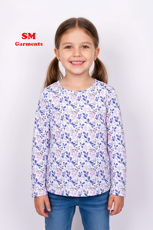 OKAIDI GIRLS FLORAL T-SHIRT