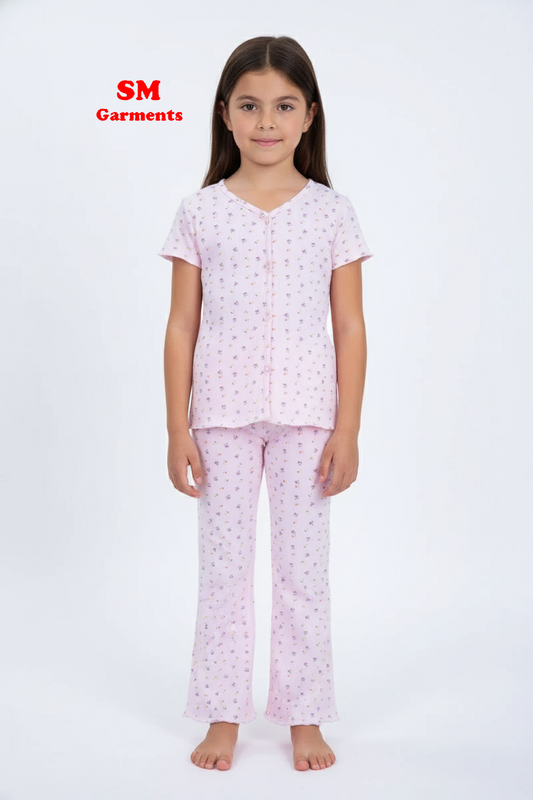 PRINTED COTTON 2 PIECE SUIT