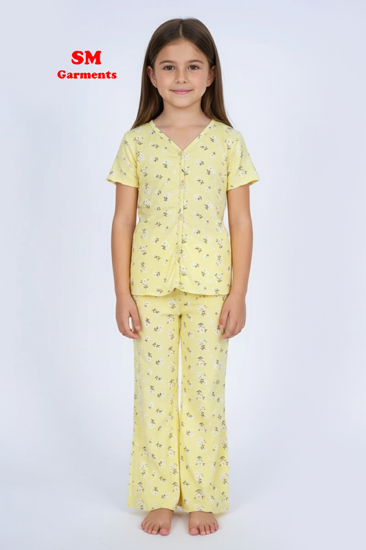 PRINTED COTTON 2 PIECE SUIT