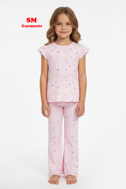 PRINTED COTTON 2 PIECE SUIT