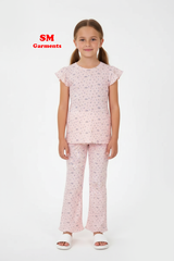 PRINTED COTTON 2 PIECE SUIT