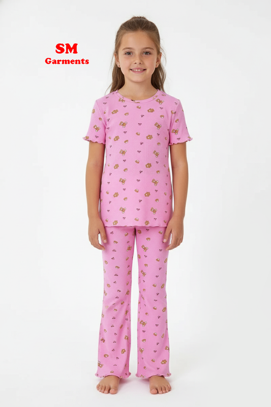 PRINTED COTTON 2 PIECE SUIT