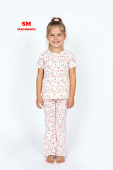 PRINTED COTTON 2 PIECE SUIT