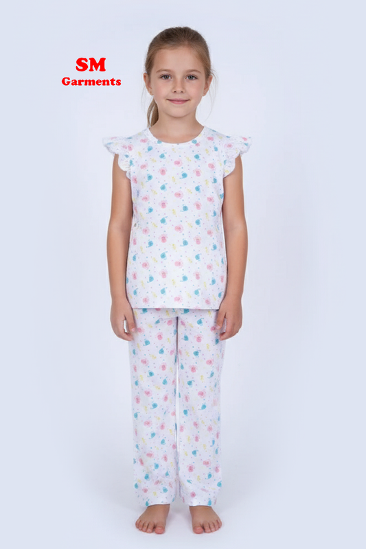 PRINTED COTTON 2 PIECE SUIT