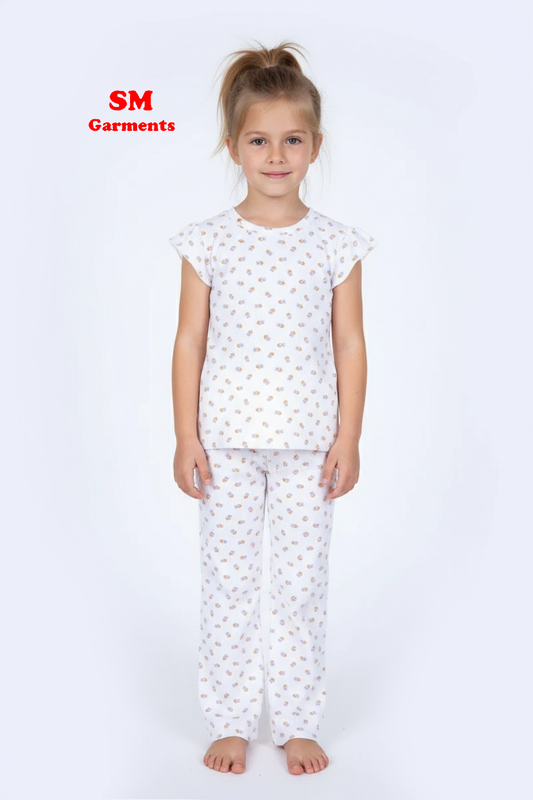 PRINTED COTTON 2 PIECE SUIT