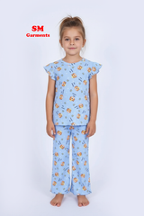 PRINTED COTTON 2 PIECE SUIT