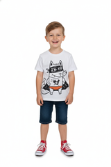 ینگ اسٹائل سپر ہیرو فاکس کڈز ٹی شرٹ